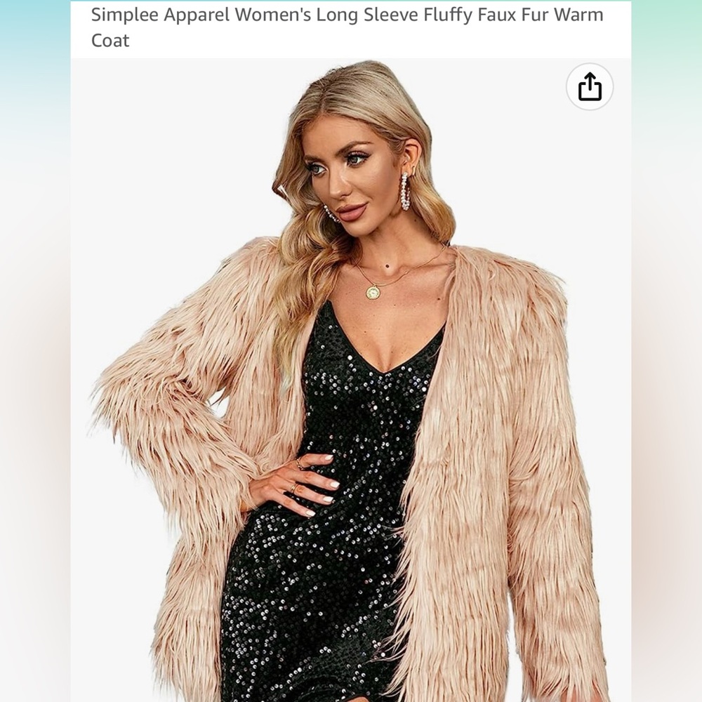 fuzzy faux fur coat